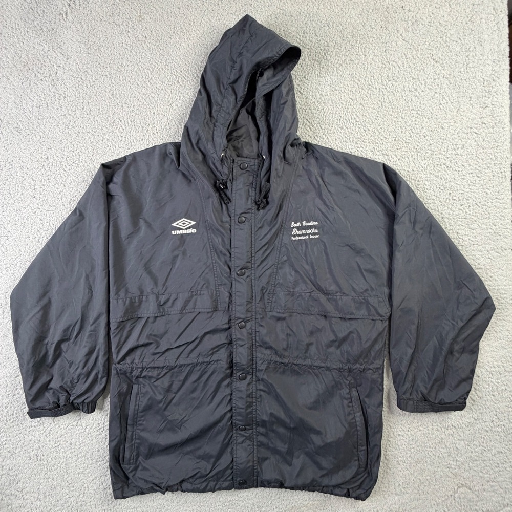 Vintage 90s South Carolina Shamrocks USISL Soccer Team Jacket Umbro Mens Size XL